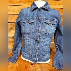 Gently Worn Extra Small Dark Wash‎ Eddie Bauer Jean Jacket